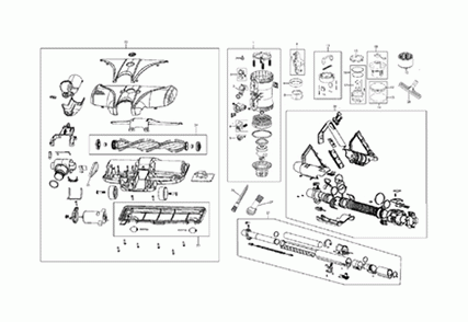 Diagram Diagram and Parts List for SH40090  Hoover Canister Vacuum