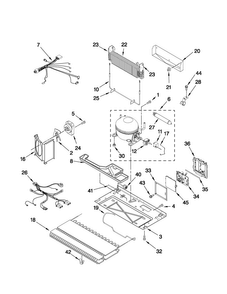 Unit Parts Diagram and Parts List for MFD2562VEB4  Maytag Refrigerator