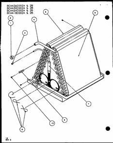 Section 1 Diagram and Parts List for BCAA30T002A P1102006C Amana Air Conditioner