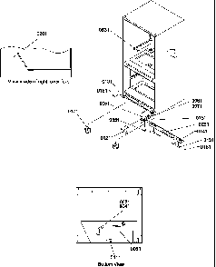 Insulation & Roller Assembly Diagram and Parts List for BC21VL-P1321506WL  Amana Refrigerator