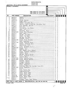 Ice And Water Dispenser Page 2 Diagram and Parts List for 19903-0A  Admiral Refrigerator