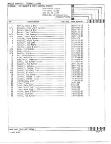 Gas/top Burner/oven Control System Page 2 Diagram and Parts List for 68-2598  Hardwick Range