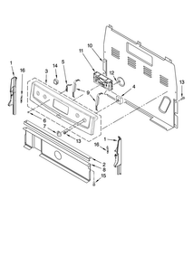 Part Location Diagram of W10170015 Whirlpool PANL-CNTRL