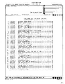 Ice Maker Kit Diagram and Parts List for 6540A REV J Norge Washer