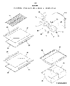 Shelves Diagram and Parts List for 25370302612  Kenmore Refrigerator