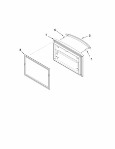 Freezer Door Parts Diagram and Parts List for G32026PELB3  Maytag Refrigerator