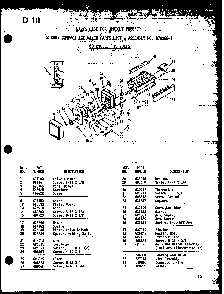 Section 3 Diagram and Parts List for ESUF16C P60345-81W Amana Freezer
