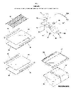Shelves Diagram and Parts List for 25360309612  Kenmore Refrigerator