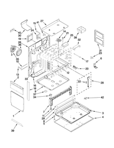 Chassis Parts Diagram and Parts List for JGS8850BDS17  Jenn-Air Range