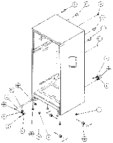 Cabinet Parts Diagram and Parts List for 85978-P1117004W  Amana Refrigerator