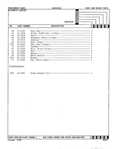 Base And Drive Parts Page 3 Diagram and Parts List for 6432A  Norge Washer