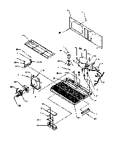 Machine Compartment Diagram and Parts List for 2599CIWEA-P1170601WL  Amana Refrigerator