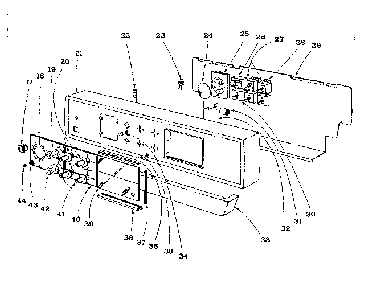 Backguard Section Diagram and Parts List for 101933590  Kenmore Range