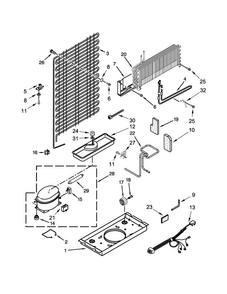 Unit Parts Diagram and Parts List for A8TXCWFXW00  Amana Refrigerator