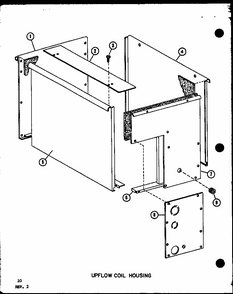 Upflow Coil Housing (d6763520/p6763520c) (d6763516/p6763516c) Diagram and Parts List for SCFC24AOVD P6917107C Amana Air Conditioner