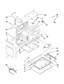 Part Location Diagram of 4011F490-51 Whirlpool BOX-BURNER