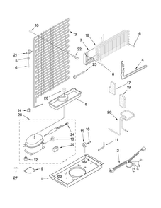 Unit Parts Diagram and Parts List for A6TXNWFXW00  Amana Refrigerator