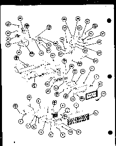 Control Diagram and Parts List for RC-8 P76900-1M Amana Microwave
