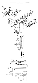 Handle, Switch Diagram and Parts List for F7093  Hoover Carpet Cleaner