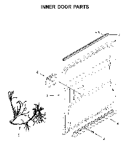 Inner door parts Diagram and Parts List for MDB7959SHZ1  Maytag Dishwasher