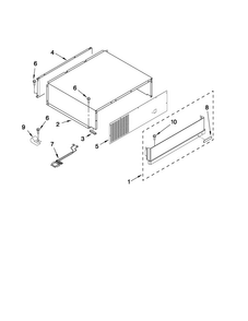 Top Grille And Unit Cover Parts Diagram and Parts List for JB36SSFXLA00  Jenn-Air Refrigerator