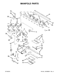 Manifold Parts Diagram and Parts List for MGT8820DS06  Maytag Range