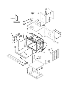 Oven Parts Diagram and Parts List for MEW7527AW01  Maytag Wall Oven