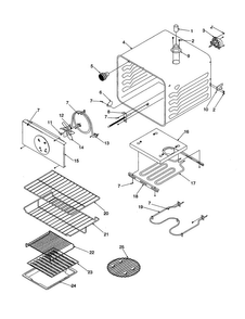 Cavity Diagram and Parts List for AOCS2740E-P1132369NE  Amana Wall Oven