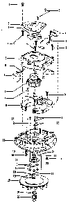 Motor Diagram and Parts List for U4725  Hoover Upright Vacuum