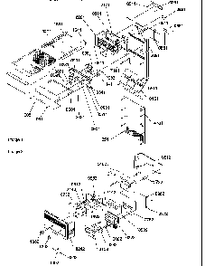 Ice Maker/control Assy Diagram and Parts List for SRD526TW-P1313401WW  Amana Refrigerator