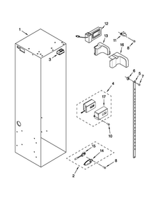 Refrigerator Liner Parts Diagram and Parts List for JS42NXFXDW03  Jenn-Air Refrigerator