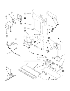 Unit Parts Diagram and Parts List for MFC2061KES10  Maytag Refrigerator