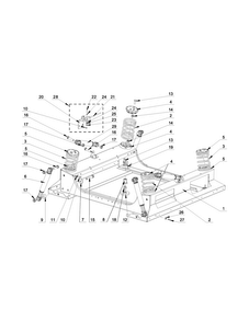 Lower Frame Parts Diagram and Parts List for MXS30PNATS  Maytag Washer