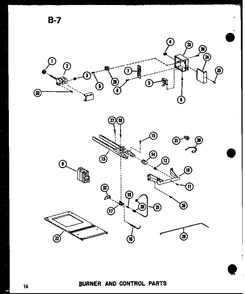 Part Location Diagram of M0341101 Whirlpool Pilot assy
