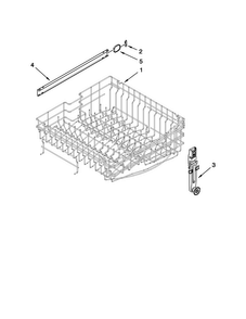 Upper Rack And Track Parts Diagram and Parts List for MDB4630AWS2  Maytag Dishwasher