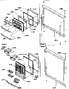 Door Assemblies Diagram and Parts List for 77275-P1311201WE  Amana Refrigerator