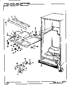 Fresh Food Compartment Diagram and Parts List for RB21KN4AF BG76C Magic Chef Refrigerator