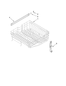 Upper Rack And Track Parts Diagram and Parts List for MDBTT53AWB2  Maytag Dishwasher