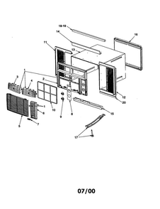 Part Location Diagram of RACIO21 Whirlpool NLAMI/SM CH. IO