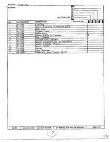 Tumbler Page 2 Diagram and Parts List for 7740A  Norge Dryer