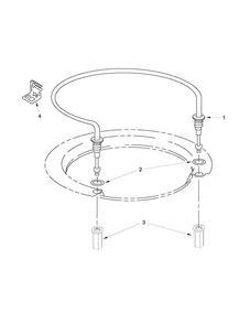 Heater Parts Diagram and Parts List for ADB1400PYB3  Amana Dishwasher