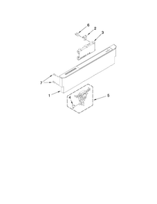 Control Panel And Latch Parts Diagram and Parts List for MDB7759AWB2  Maytag Dishwasher