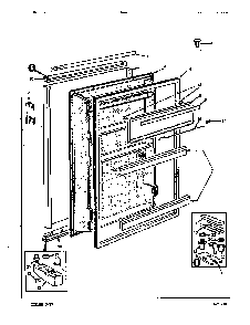 Fresh Food Door Diagram and Parts List for RC10SM 86S00 Maytag Refrigerator