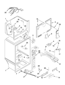 Part Location Diagram of WPW10341559 Whirlpool Control, Electric