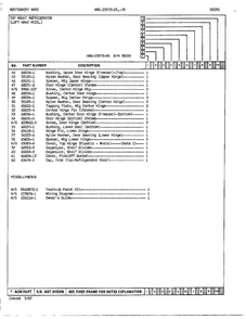 Doors Page 3 Diagram and Parts List for 23973A  Admiral Refrigerator