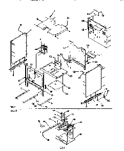 Cabinet Diagram and Parts List for ARG7200W-P1143329NW  Amana Range