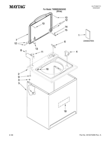 Part Location Diagram of W10245766 Whirlpool FEATURE SHEET