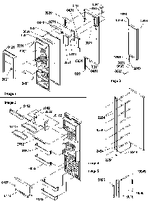 Refrigerator Door Diagram and Parts List for SRDE520SW-P1183103WW  Amana Refrigerator