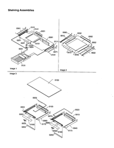 Shelving Assemblies Diagram and Parts List for TX21VE-P1301804WE  Amana Refrigerator