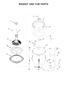 Part Location Diagram of W10863011 Whirlpool DISPENSER
